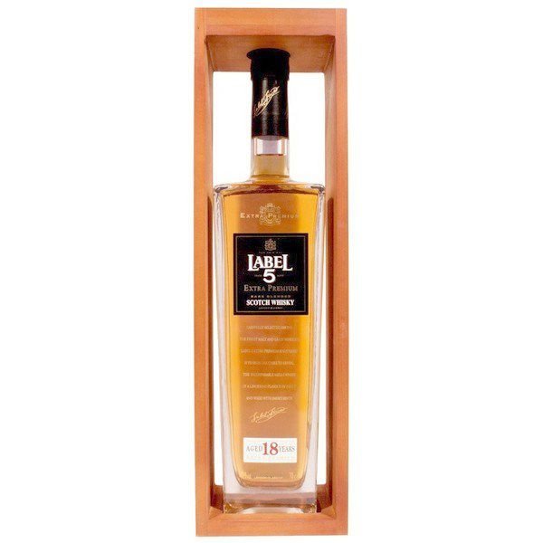 Label 5 18 Năm Hộp Gỗ