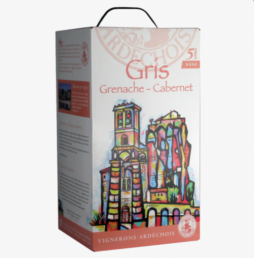 Rượu Vang Hồng Bib Igp Vignerons Ardechois 5l Grenache Gris
