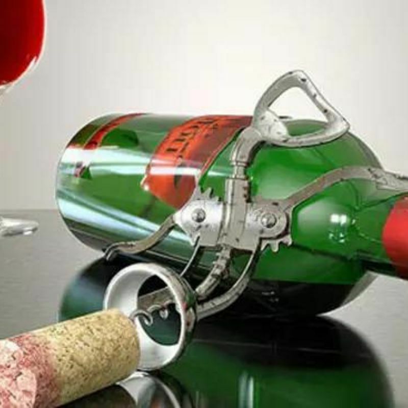 Mở Rượu Vang Bằng Cách Làm Nóng Không Khí Ở Cổ Chai